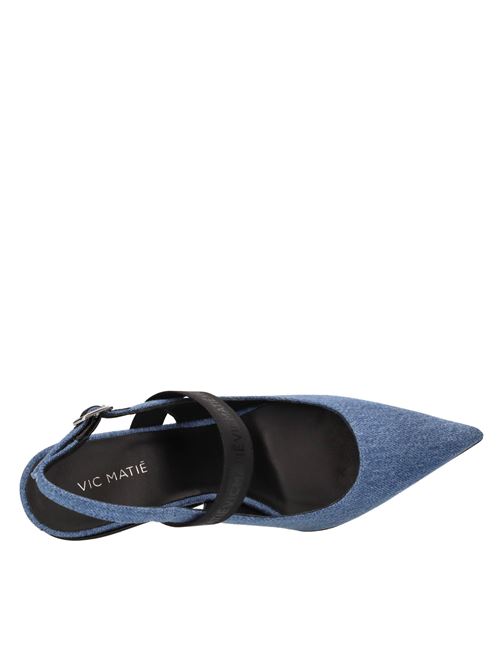 Décolleté slingback in denim VIC MATIE' | 1E1118DGA06E960505JEANS-NERO